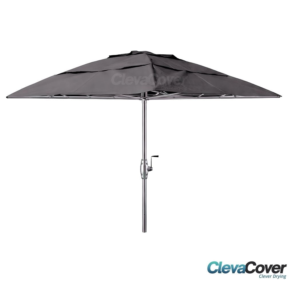 ClevaCover for a fixed head rotary clothesline on a white background.