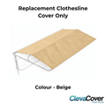 Replacement beige fold down clothesline cover.  No frame included.