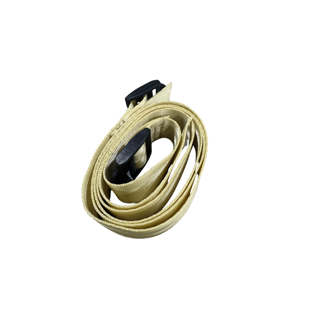 Replacement fold down clothesline cover straps. Beige