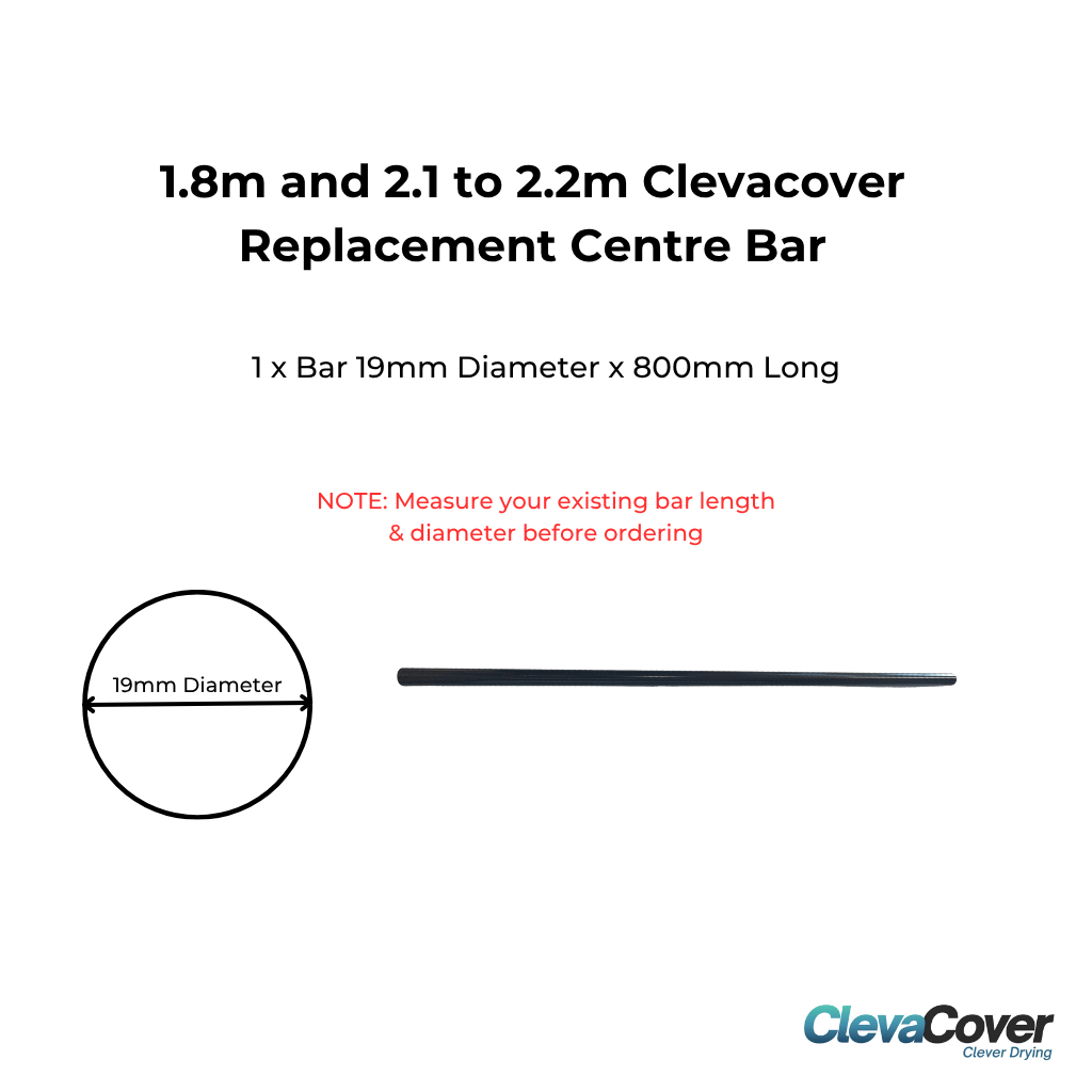 1.8 and 2.1 to 2.2m Centre Bar Replacement Grey